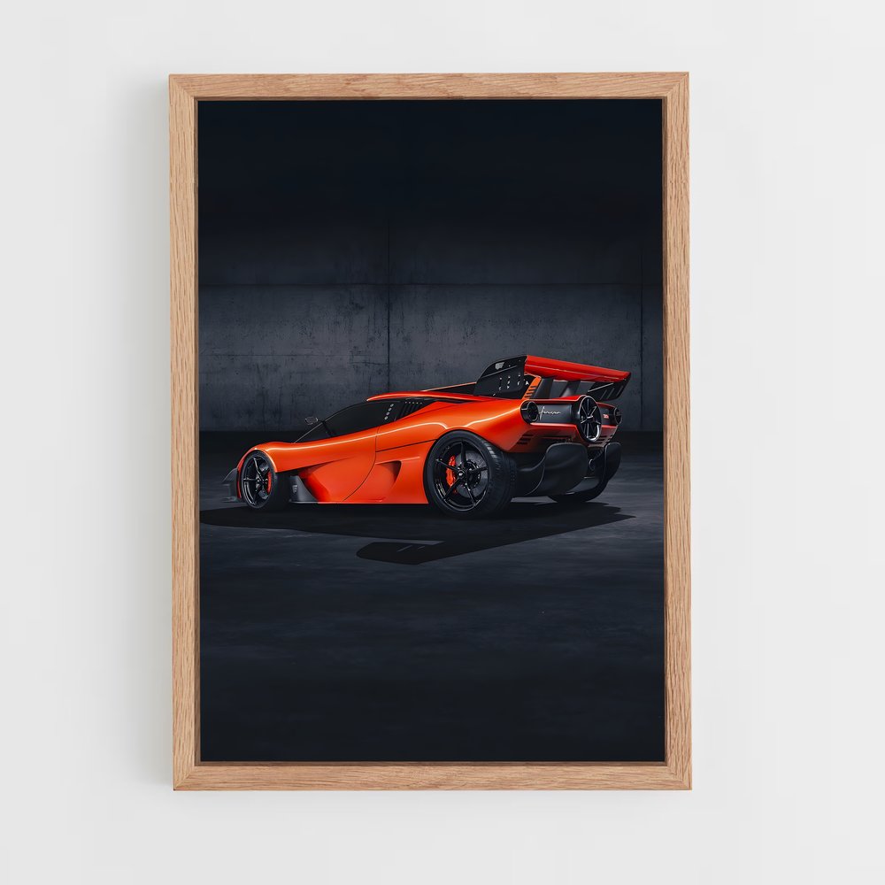 Poster Orange en Ténèbres – affiche Gordon Murray (vue 4)